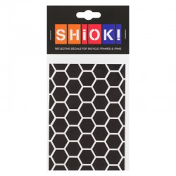 SHIOK! Réflecteur auto-collant Honeycomb noir