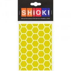 SHIOK! Réflecteur auto-collant Honeycomb jaune